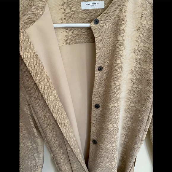 EQUIPMENT FEMME Connell Silk Crepe de Chine Maxi Shirt Dress - Picture 5 of 13